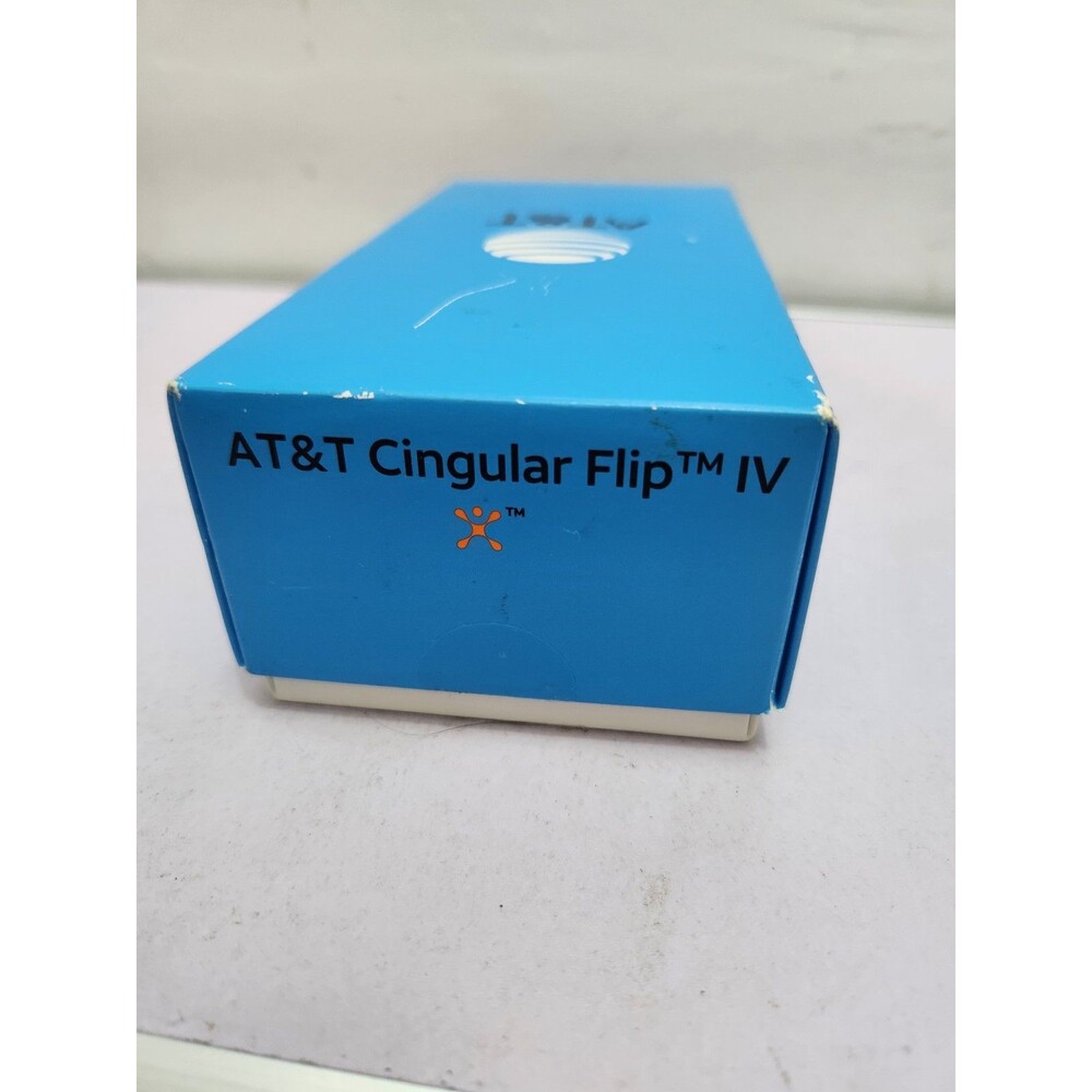 AT&T Cingular Flip IV U102AA 4GB Black 4G LTE Cell Phone Box & Accessories - Picture 7 of 8